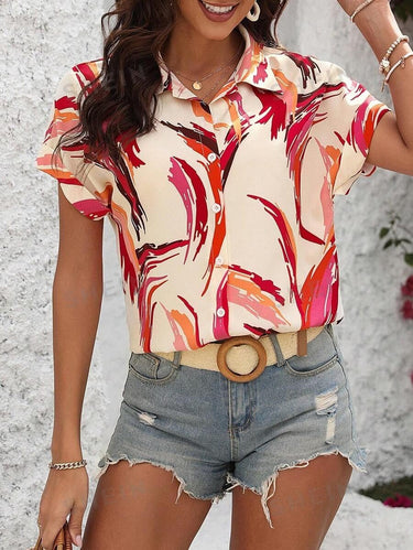 My Western Shirt for Women Stylish Western Korean Design Short Sleeves | Trendy and Comfortable Casual Wear for All Seasons My Western